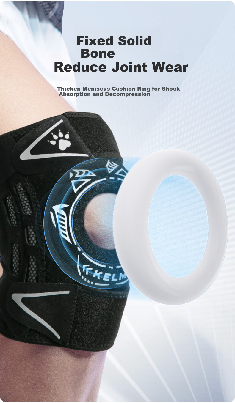 KELME Knee Brace Sports Knee Support for Men And Women, Badminton Hiking Meniscus Injury Patella Running Jump Rope 3