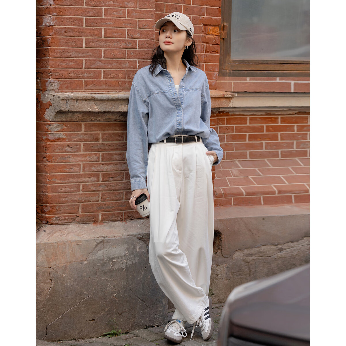 Dme [Relaxed Loose Pants] Spring Japanese Style Commuter Pleated Cloud-Like Cotton Trousers, Slimming And Versatile Women's Casual Pants