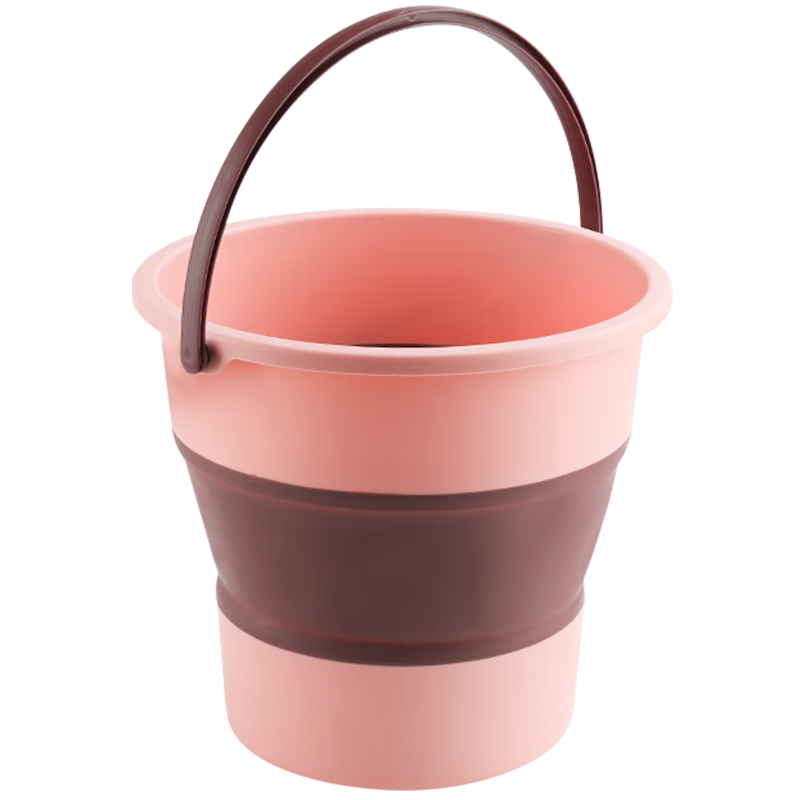 Ansell Foldable Water Bucket Portable Car Wash Bucket Fishing Bucket Water Carrying Bucket Household Storage Bucket 10L Pink 7A00875
