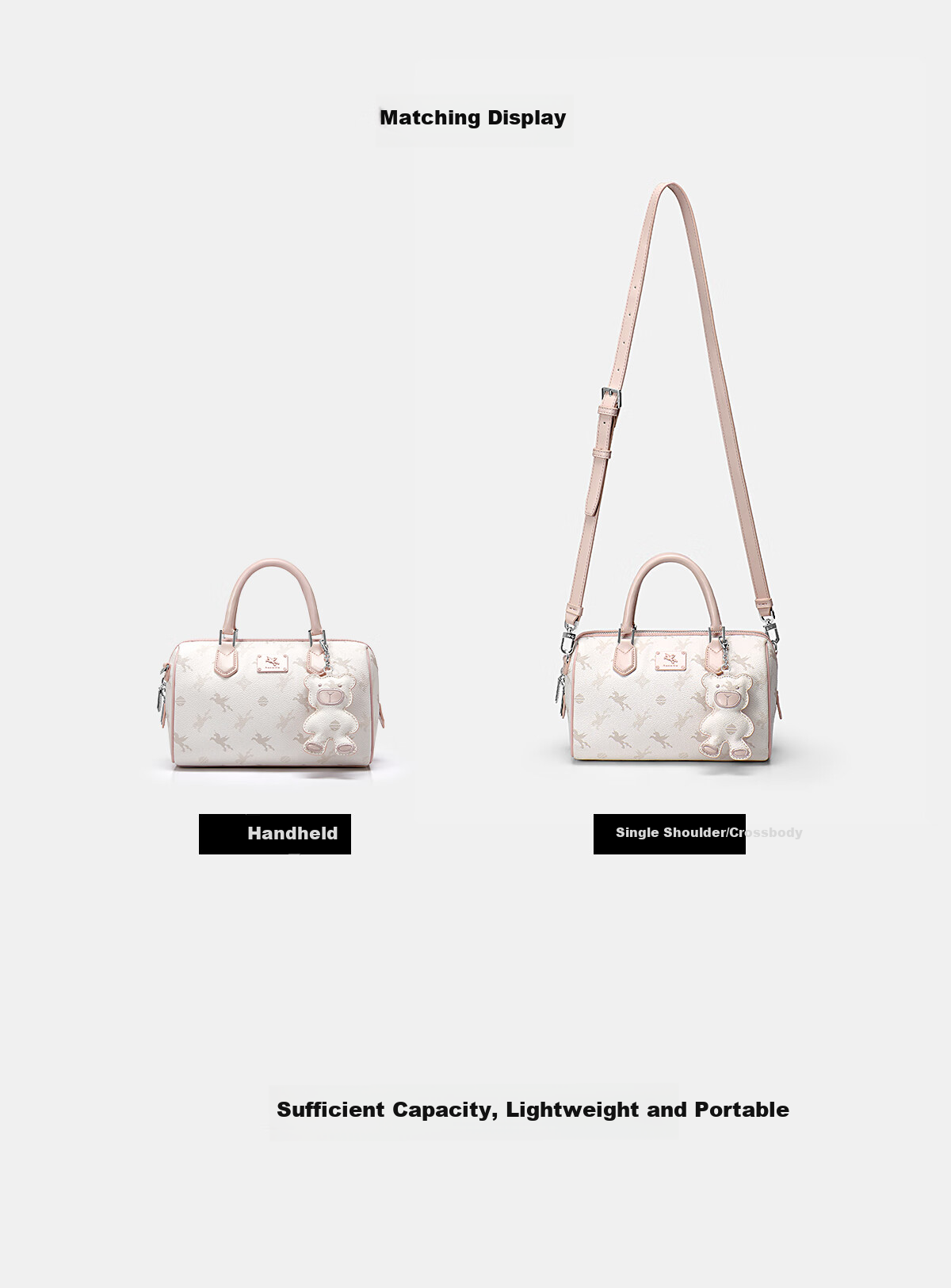 NUCELLE Pegasus Boston Bag, 2026 Light Luxury Niche Crossbody Women's Handbag, Genuine Leather Tote Bag, Valentine's Day And Birthday Gift 3