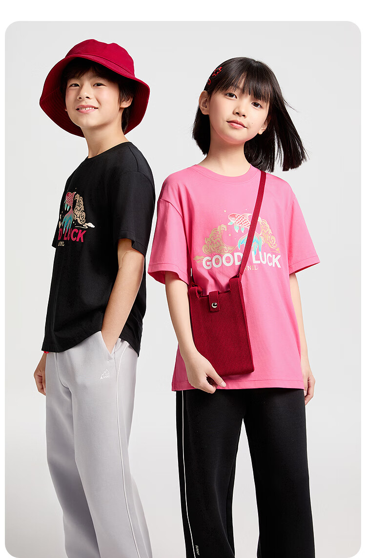 Annil Children's Clothing, Boys And Girls Round Neck Short-Sleeve T-Shirt, 2025 Summer New Pure Cotton, Sports Casual Quick-Dry Breathable 9