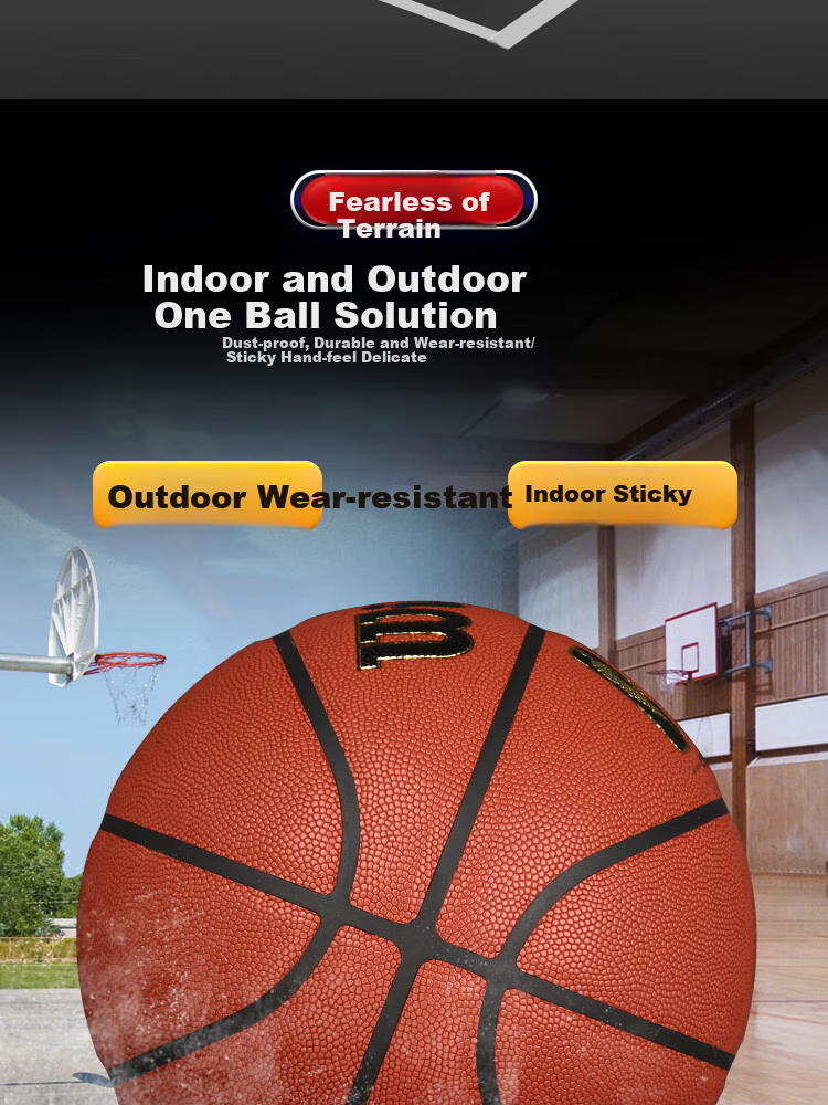 Wilson NBA ETERNAL PLUS Series No. 7 Basketball, New Moisture-Absorbing PU Adult Basketball 6