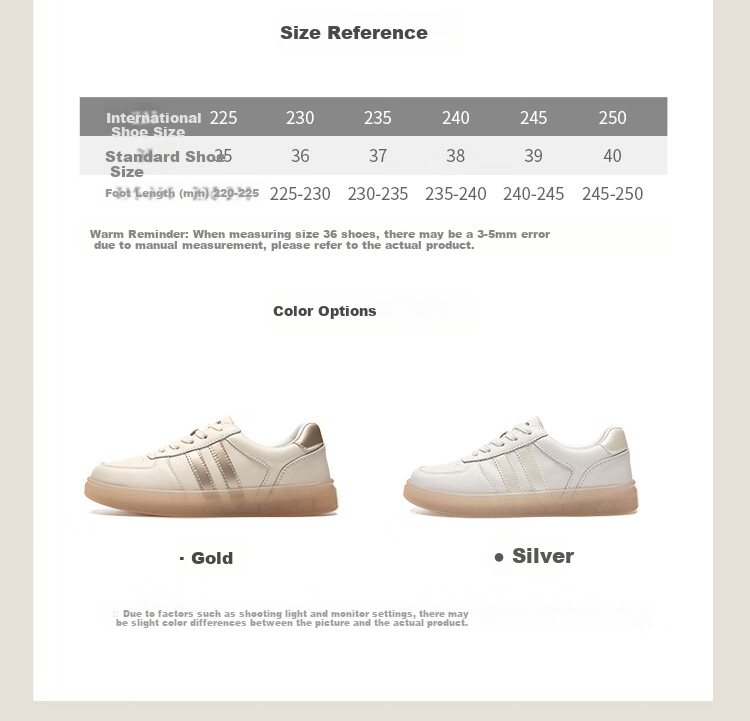 ZHR Women's White Sneakers, New Lightweight Soft-Soled Shoes, Fashionable Versatile Genuine Leather Casual Shoes for Women, ES56, White Silver, Size 38 5