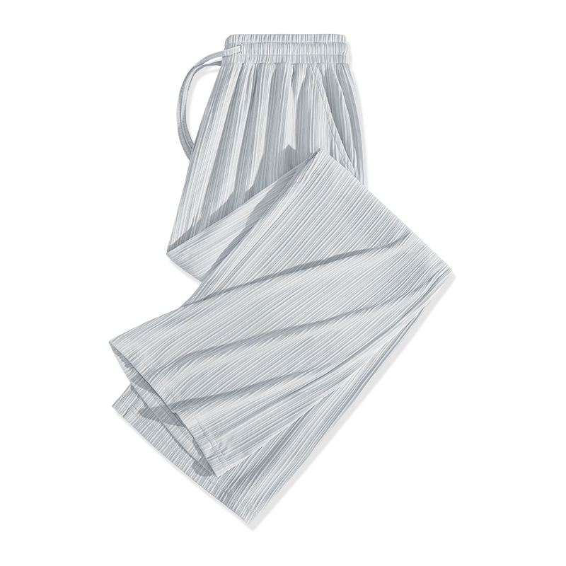 Huili Ice Silk Pants for Women, Summer Lightweight 2026 New Style Mosquito-Proof Straight-Leg Casual Pants Cool Pants Petite Draping Wide-Leg Trousers