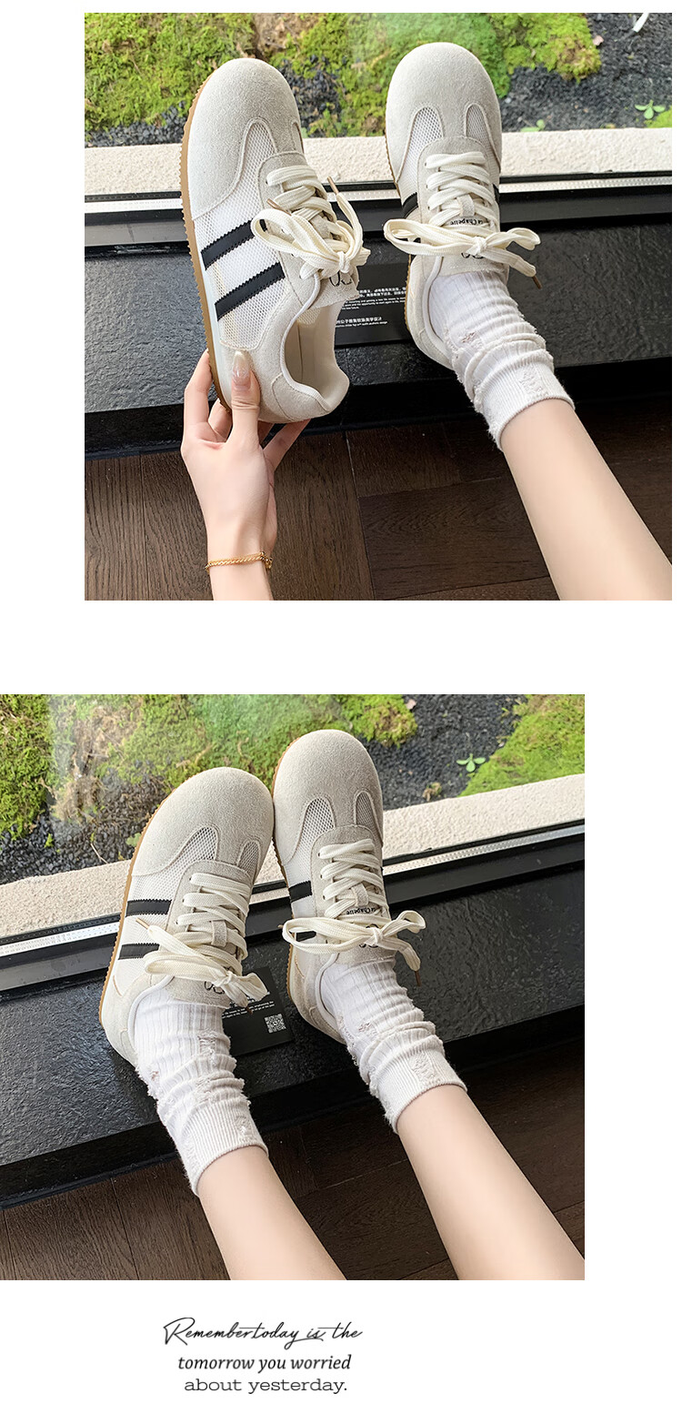 La Chapelle Women's Shoes, Versatile Breathable Mesh Casual Sneakers for Women - 2219 Beige Gray Black, Size 39 7