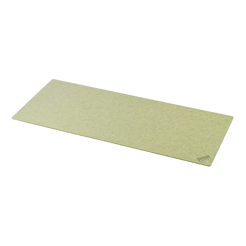 SANWA Large Desk Mat, Computer Office Gaming Mouse Pad, Skin-Friendly Felt, Wear-Resistant Non-Slip Rubber Bottom, Rollable And Portable Desk Accessory, Free Pebble Mouse Pad Included