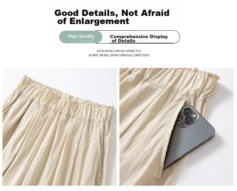 LangSha High-Waisted Yamamoto Skirt Pants for Women, Summer Lightweight Flowy Slimming A-Line Skirt Shorts, Loose Wide-Leg Pants for Petite Figures 18