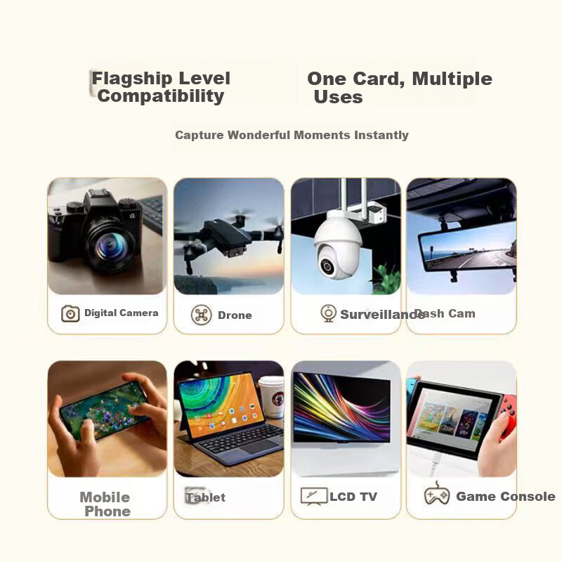 HP 128GB TF Card Compatible with DJI Pocket 3 Action 4/5, Gopro Professional Action Camera Drone MicroSD Memory Card Storage Card U3A2V30