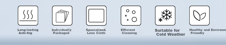 ZIPPO American Treasure Anti-Fog Glasses Cloth Suede Ultra-Large Nano Anti-Fog Dry-Style Long-Lasting Odorless Helmet Protective Goggles 3