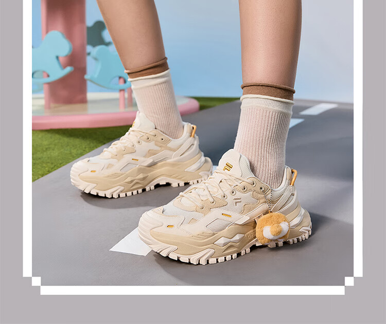 FILA FUSION BIANCO Cute Candy Animal Zoo Platform Casual Dad Sneakers 7