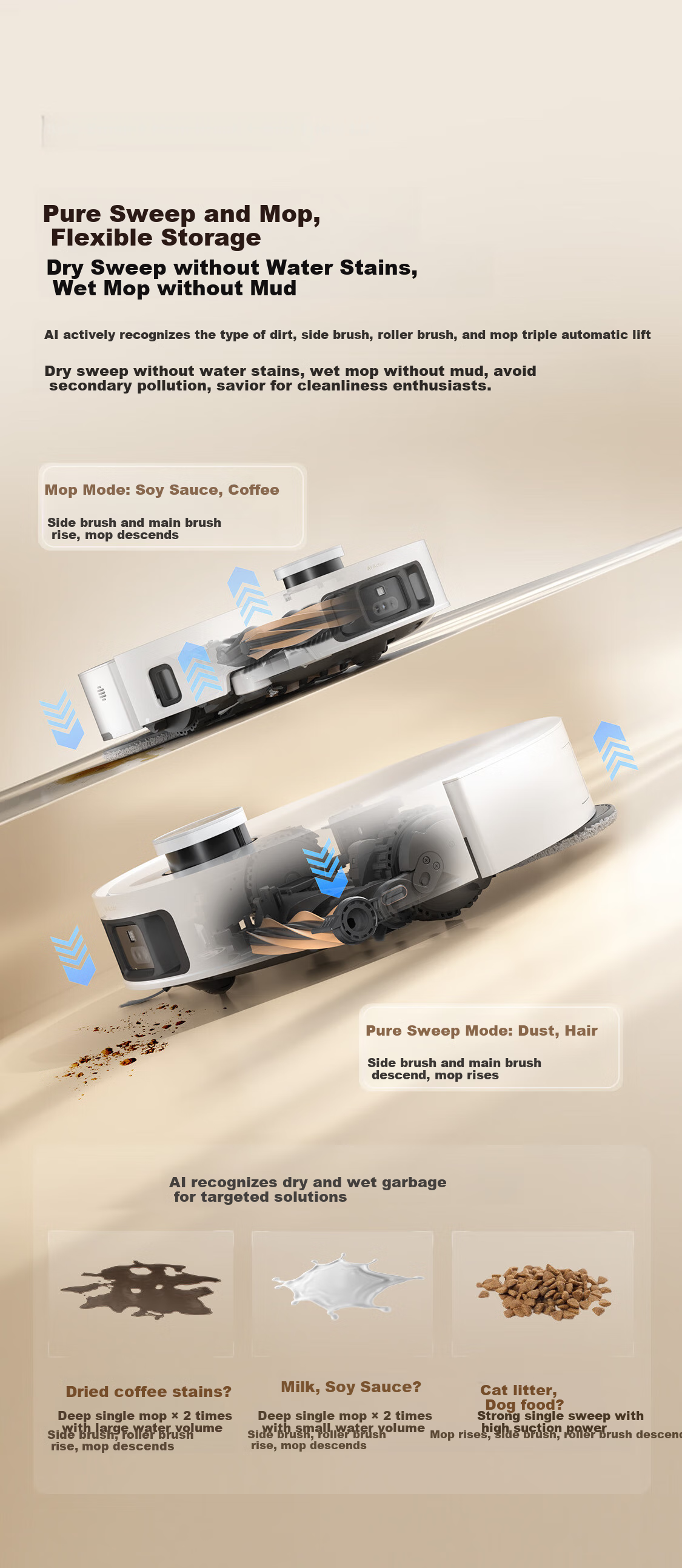 Dreame S50 Enhanced Version Robot Vacuum Cleaner and Mop 4-in-1 Wet and Dry Cleaning RLS88HE 17