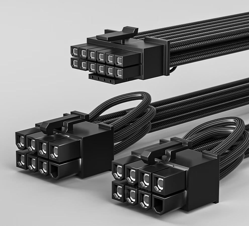 BURLEFRAN Graphics Card Direct Connection Cable, PCIe 5.0 Power Cord, 73cm, 16pin, 12+4VHPWR, for 4090 5090 5070Ti, 2x8pin(6 2)PC-e Male Connector 1