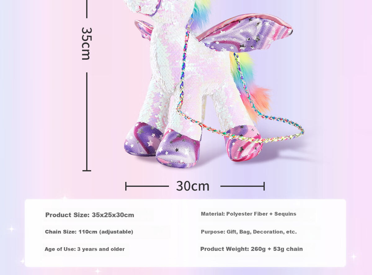 Liangpiandujiaoshou Crossbody Bag, Children's Horse Year Little Horse Doll, Cherry Blossom Pink, Cute Birthday Gift 3