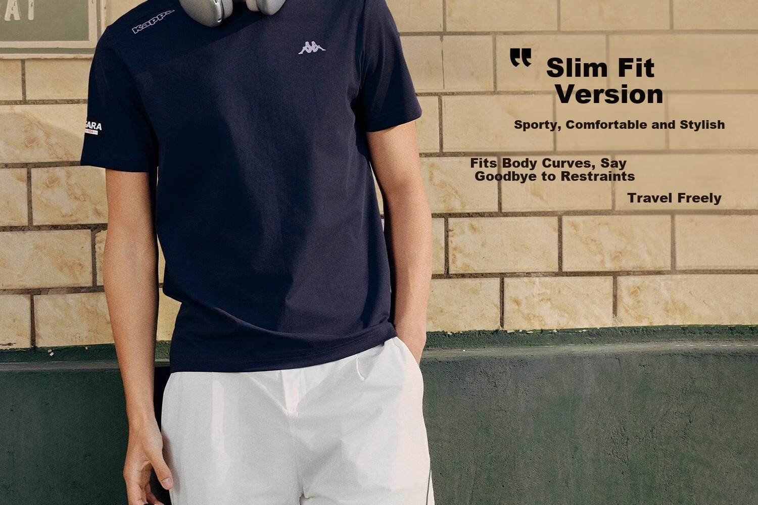 Kappa Back-To Summer 2025 New Sports Sun Protection Short Sleeve T-Shirt for Men, Slim Fit Cool Half Sleeve K0E32TD70D 7