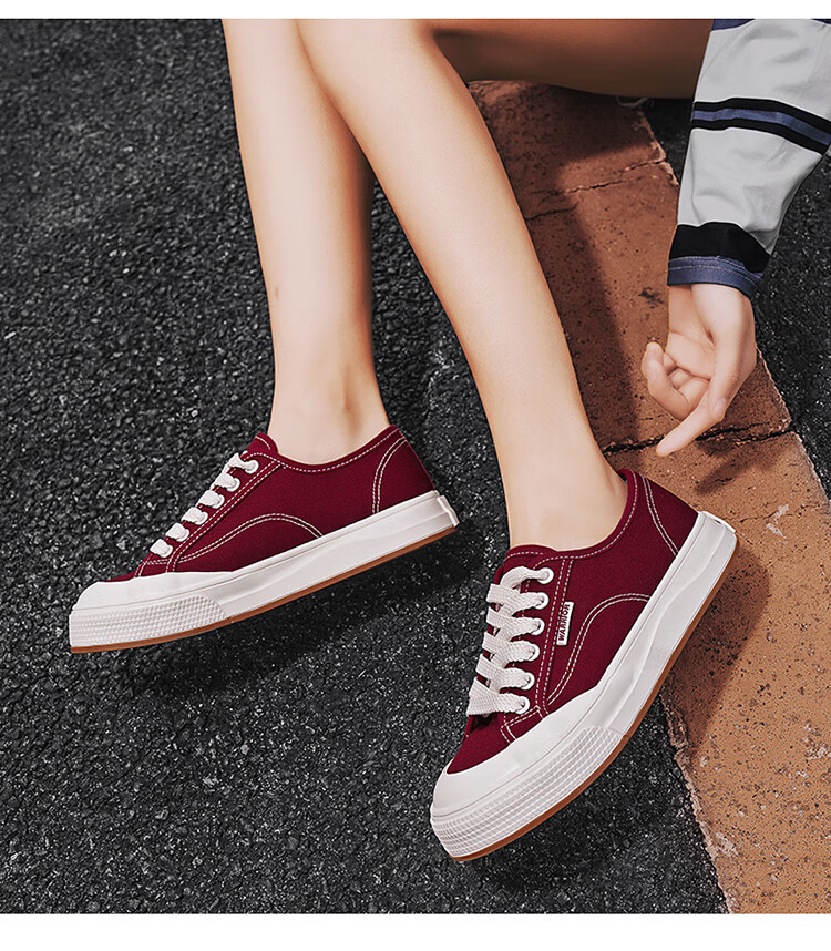 Warrior Official Women's Shoes, 2025 Summer Simple Canvas Shoes, Versatile Sneakers for Female Students, Sports Casual Shoes, Olive Green, Size 40 14