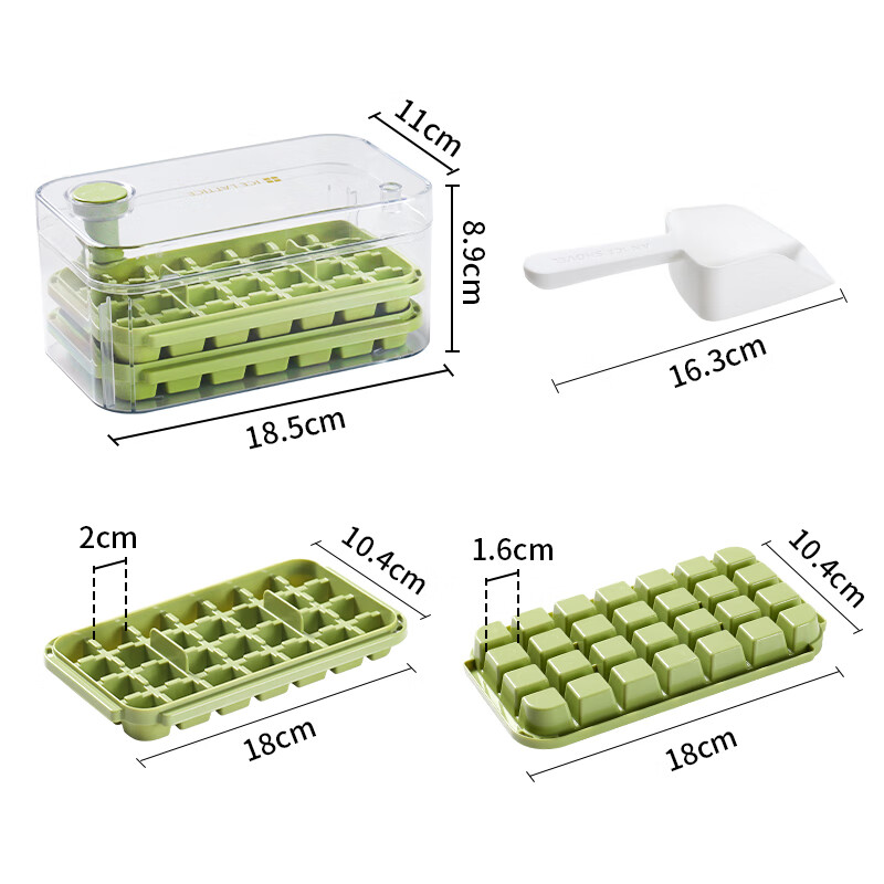 Baijie Food-Grade Ice Cube Mold Whiskey Ice Ball Large Ice Sphere Tray Ice Maker Box