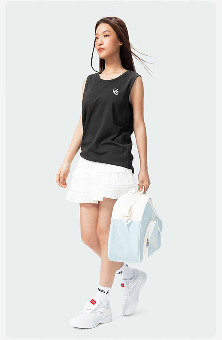 KAWASAKI Badminton Bag, Borderless Retro Handbag, 6-Racket Capacity, Large-Capacity Sports Bag, Tennis Bag C8612, Brow 9