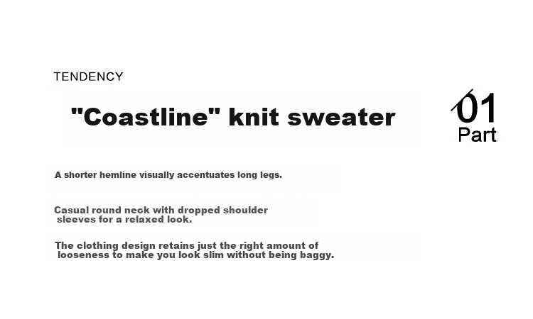 Dme [Blue Coastline] Brightening Basic Loose Pullover, Lazy Lightweight Spring And Autumn Knit Sweater for Wome 5