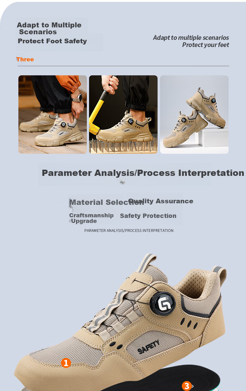 Fumeier Safety Shoes for Men, Electrician Insulated 10KV Steel Toe Cap Anti-Smashing Anti-Puncture Ultra-Light Work Boots F155SKV Size 44 2