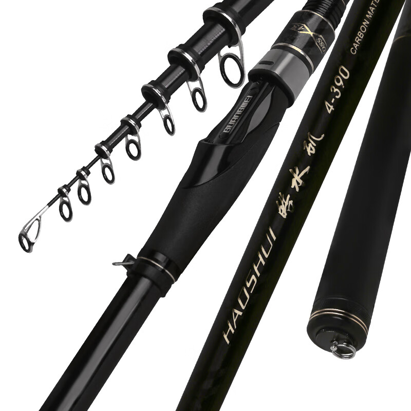 GW 3.9m No. 3 Haoshui Rock Fishing Float Rod with Large Guide Rings, Suitable for Both Hand And Sea Fishing, Rock Fishing Rod, Fishing Tackle