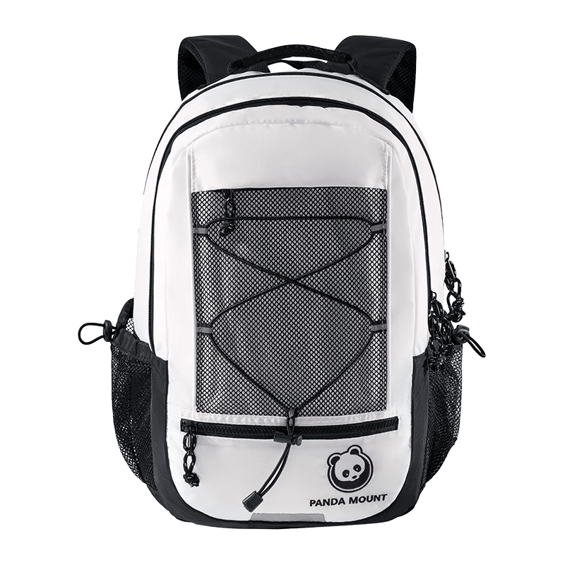 CAMEL Panda Series Outdoor Hiking Large Capacity Mountaineering Backpack 574D65L8668 Off-White/Black One Size