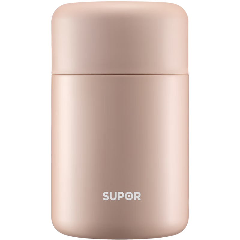 SUPOR Thermal Food Jar, 316L Stainless Steel Vacuum Insulated Pot, Vacuum Lunch Box for Men And Women, 800ML, Pink