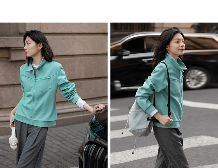 Dme [Light Oxygen Cloud Cotton] Spring Fashion Korean Style Textured Lapel Pocket Loose-Fitting Slimming Versatile Women's Jacket 5