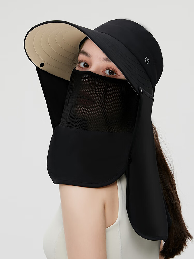 JIUMU Sun Protection Hat for Women, Sun Visor Cap, Sunhat, Open-Top Hat, Cool Hat, Summer Outdoor Face-Covering UV Protection Hat with Face Shield 17