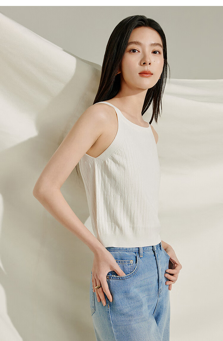 Inman Lightweight Cool Knit Vest Small Camisole 2025 Summer New Women's Layered Slim Top Lotus Pink S 10