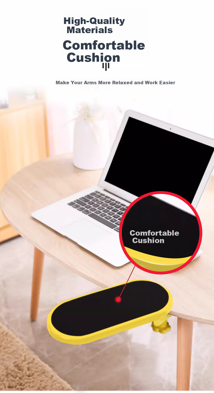 Youhuoda Computer Accessory Kit for Chassis, Office Desk, Hand Support Frame, Desktop Support Bracket, Elbow Rest, Wrist Guard, Mouse Pad, Wrist Rest, Arm Support, Computer Handrest Plate 4