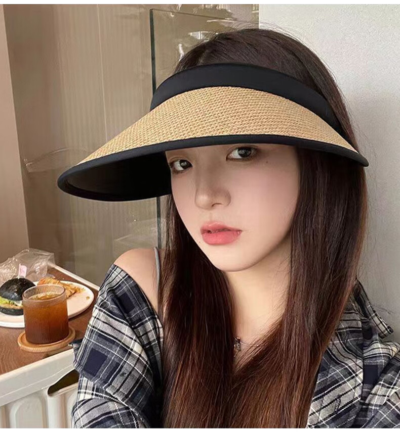 GLO-STORY Women's Sun Hat, Wide Brim Double-Sided Fisherman Hat, Casual Sun Hat, Outdoor Face-Covering UV Protection Hat for Wome 16