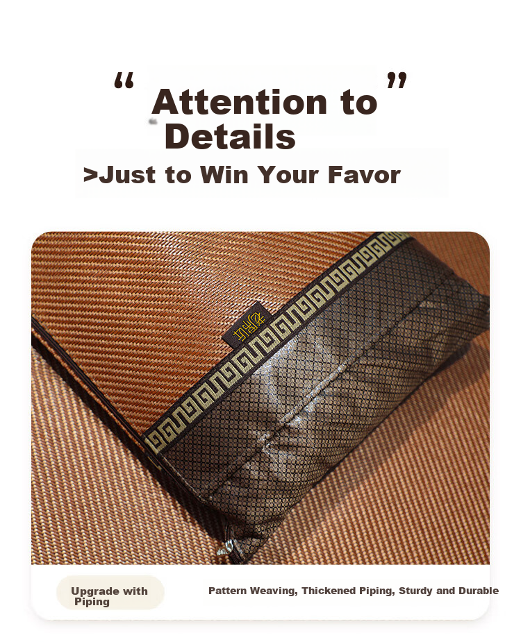 Laoxijiang Rattan Cooling Pillow Summer Mat Pillow with Tea Leaf And Floral Fragrance, Single Tea Scent Pillow, 55*30cm 6