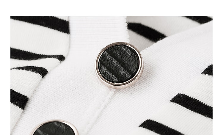 Inman Casual Striped Shoulder T-Shirt Summer Women's Design Polo Collar Slim Fit Short Sleeve Star Black XL 7
