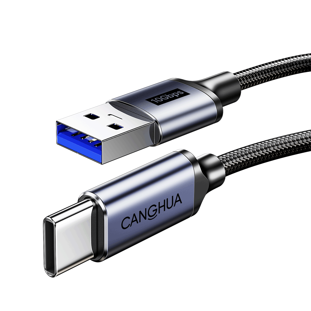 CangHua USB3.2 Data Cable, Type-C Charging Cable, USB-C Transmission Connection Cable, Suitable for Hard Drives, Apple IPhone 18/17/16/15, Huawei Phones, Tablets, Car Use, 2 Meters