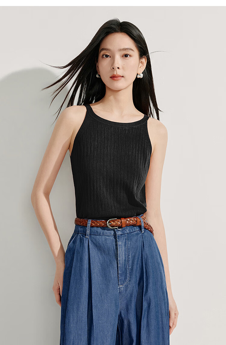 Inman Lightweight Cool Knit Vest Small Camisole 2025 Summer New Women's Layered Slim Top Lotus Pink S 6