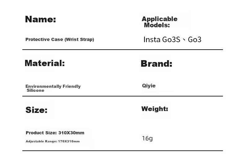 Qiye Strap Protective Cover, Suitable for Insta360 GO3S Expansion Wristband, Bicycle Strap, Go3s Pet Collar, Cat Dog Wearable Sports Camera Accessory 9