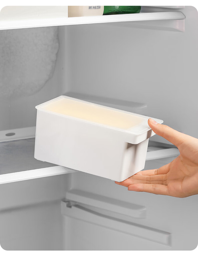 Baijie Butter Container, Storage Box with Lid, Refrigerator Organizer, Cheese Cutter, Large Size 17