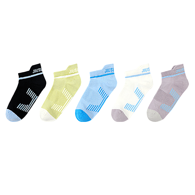 Jiusuiban Long Staple Cotton Boys' Socks Spring Summer Mesh Thin Short Tube Youth 7A Antibacterial Student Sports Socks