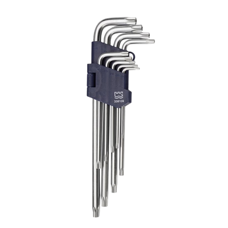 Great Wall Hex Key Wrench Set Flower-shaped Screwdriver Wrench Extra Long Hex Flower Wrench T10-50 338109
