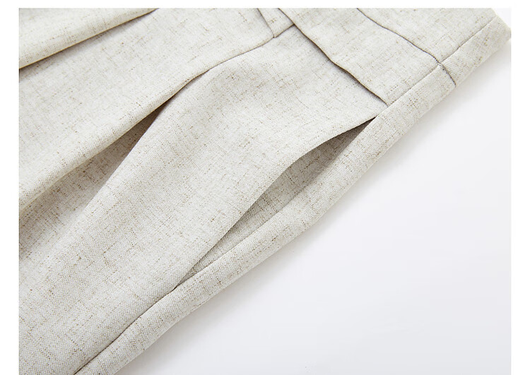 Dme [Containing High-End Linen] Spring Loose-Fitting Commuter Insert Waist Long Pants, Concealing Body, Easy to Match Women's Casual Pants 16