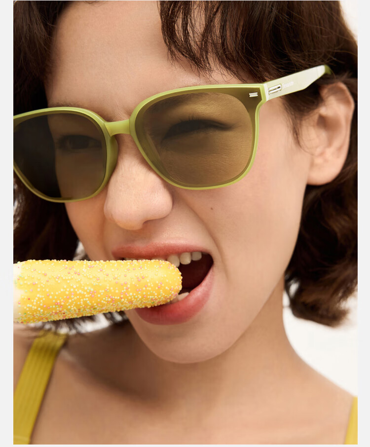 Banana Under Sunglasses Square Round Frame Unisex Foldable Outdoor Travel Driving UV Protection FD021 16