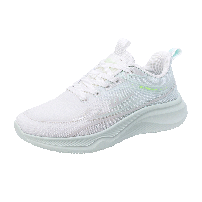 Warrior Official Women's Summer Flyknit Sports Shoes 2026 Women's Running Shoes White Light Green Size 35