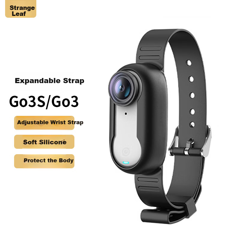 Qiye Strap Protective Cover, Suitable for Insta360 GO3S Expansion Wristband, Bicycle Strap, Go3s Pet Collar, Cat Dog Wearable Sports Camera Accessory