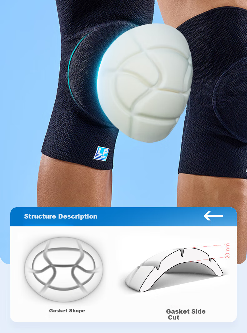LP 1623CK Professional Volleyball Training Knee Pad, Thickened Pads, Anti-Fall, Impact-Resistant, for Dancing, Kneeling, Crawling, Protective Gear, S/M Size 3