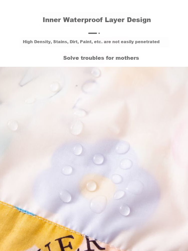9I9 Baby Eating Smock Dress Apron, Waterproof And Stain-Resistant, Infant And Child Painting Smock, Stylish A60 5
