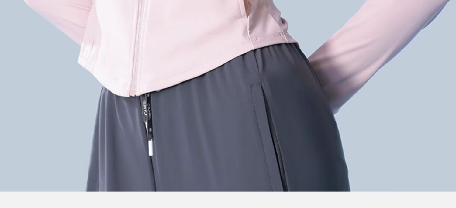 Camel Women's Outdoor Sun Protection Jacket Short Slim Fit Waist Quick-Dry Spring Summer New 16