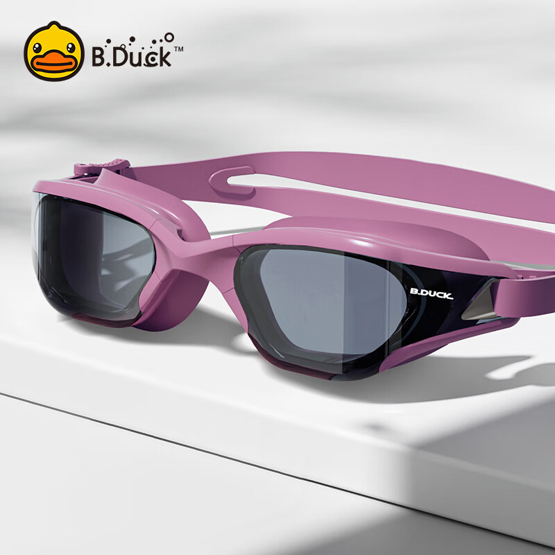 B.Duck Swimming Goggles, Waterproof And Anti-Fog, High-Definition Swimming Glasses, Non-Prescription Swim Goggles, Swimming Equipment, Unisex