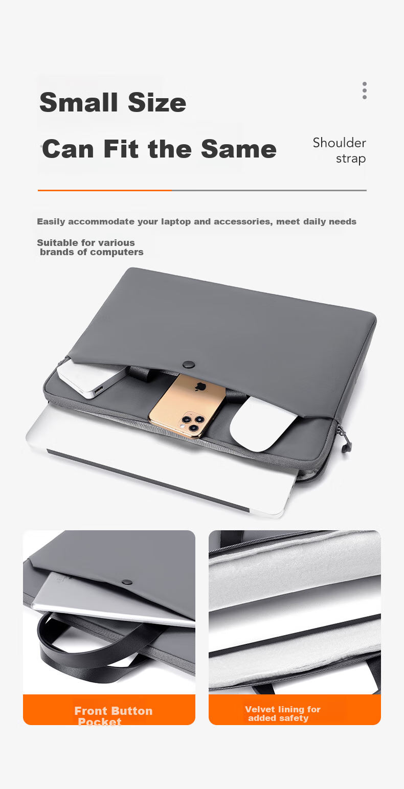 DiyiGongfang Laptop Bag for Men And Women, Handheld Notebook Case for Macbook Pro 16-Inch, Compatible with Apple, Lenovo Legion, Huawei Honor, Business Commute Laptop Bag 3