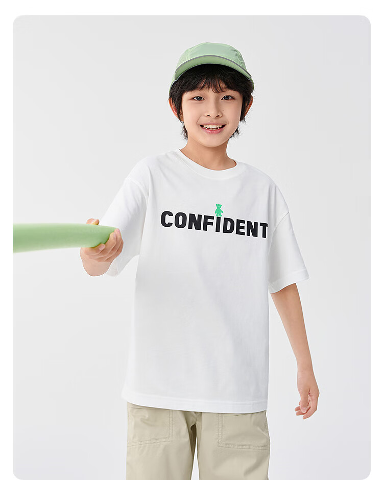 BALABALA Children's Short-Sleeve T-Shirt, Boys And Girls Top, Kids' Clothing Summer Wear [Same As In-Store], 202225117211 12