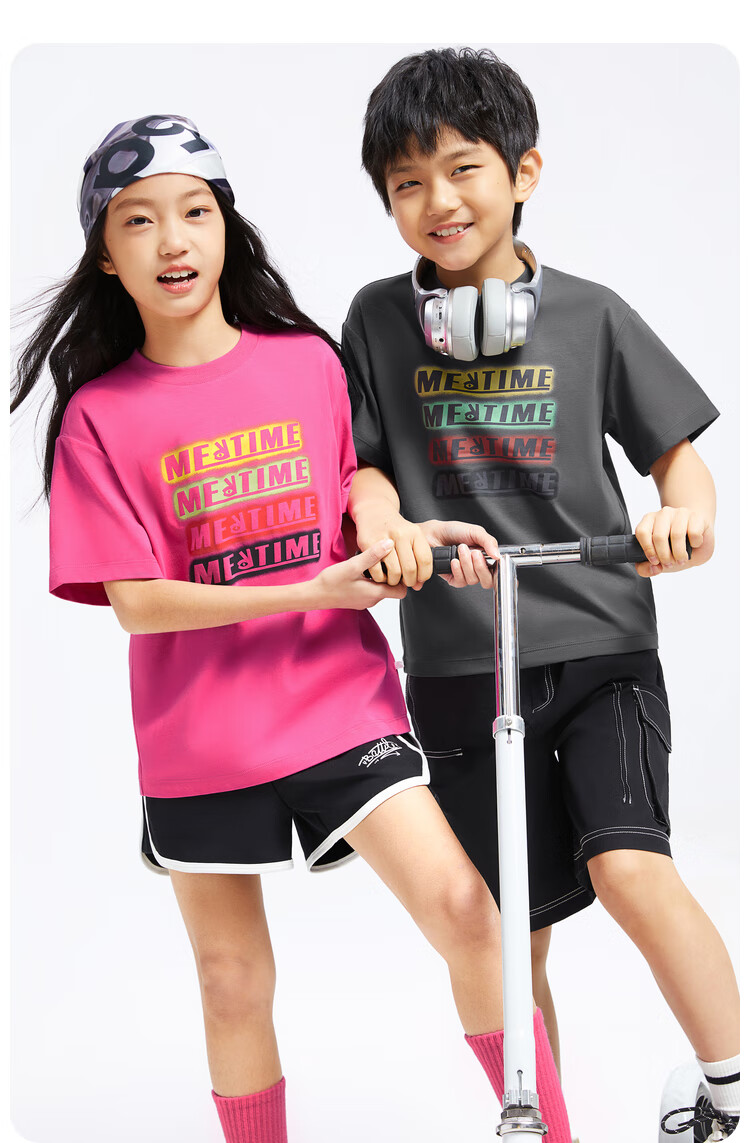 Annil [Memory Foam Cooling T-Shirt] Children's Clothing, Boys And Girls Round Neck Short Sleeve T-Shirt, Summer Casual 9